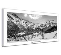 DECLINA Impression sur Toile Paysage, Tableau décoration Murale, Photo sur Toile, Tableau Toile déco Paysage de Gavarnie 100x50 cm