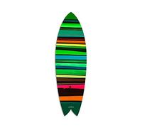 DECLINA Surfboard imprimé, planche de surf déco, déco murale, planche déco, Planche de surf déco Rider the Line, 100x30 cm