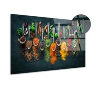 DECLINA, Tableau cuisine Les épices impression sur plexiglas, 80x50 cm