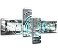 DECLINA, Tableau décoratif en toile artistique 200x100 cm - Rouages du Temps - déco murale design pour séjour - Fabriqué en France