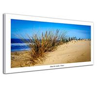 DECLINA, Tableau Decoration Murale Salon Moderne, Cadres decoratif Mural, Tableau Toile Deco Dune des Landes 100x50 cm