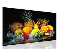 DECLINA - Tableau Fruits pour Cuisine - Décoration Murale Cuisine Moderne - Impression sur Toile Haute Définition - Cadre Décoratif - 100x60 cm
