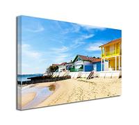 DECLINA Tableau Maison ARCACHON - Impression Photo Paysage sur Toile décoration Murale - Déco Maison, Cuisine, Salon, Chambre Adulte - 100x60 cm
