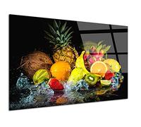 DECLINA - Tableau Mural Cuisine Fruits - Décoration Murale Cuisine Moderne - Impression Haute Définition Sur Verre Acrylique - Fabriqué En France