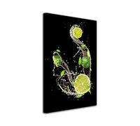 DECLINA - Tableau Mural Les Citrons Verts - Fraîcheur Fruitée Vitaminée - Impression HD Sur toile - Atelier Français
