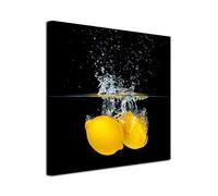 DECLINA, Tableau pour cuisine, tableau décoratif en toile imprimé, tableau de fruits et cocktail pour la décoration murale de cuisine, 25x25 cm