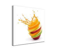 DECLINA, Tableau pour cuisine, tableau décoratif en toile imprimé, tableau de fruits et cocktail pour la décoration murale de cuisine, 25x25 cm