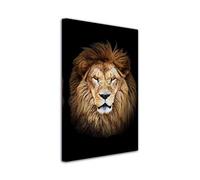 DECLINA Tableau Unique Le Roi Lion - Impression Photo Animaux sur Toile décoration Murale - Déco Maison, Cuisine, Salon, Chambre Adulte - Multicouleur 30x50 cm