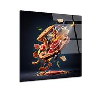 DECLINA, tableau verre acrylique, décoration murale cuisine, cadre design léger, tableau déco la planche apéritif, art mural moderne, décoration intérieure élégante, 50x50 cm