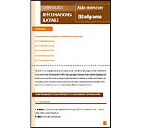 Déclinaisons latines - Collectif - Studyrama Eds - broché - Scolaire / Universitaire
