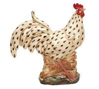 Deco 79 40744 en céramique décorative Coq Statue, 13 par 35,6 cm