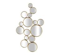 Deco 79 CosmoLiving by Cosmopolitan Miroir Mural en Forme de grappe de Bulles en métal Doré 55,9 x 7,6 x 101,6 cm