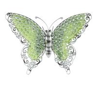 Deco 79 Décoration murale éclectique en forme de papillon en métal, 53,3 x 5,1 x 40,6 cm, vert