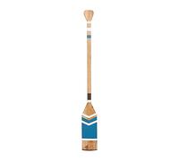 Deco 79 Décoration murale en bois avec motif flèche et corde, 17,8 x 5,1 x 147,3 cm, bleu