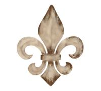 Deco 79 en métal en Forme de Fleur de lys Décoration Murale, 25 par 76,2 cm