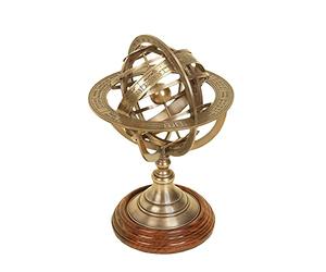 Deco 79 Laiton Sphère armillaire Globe Unique Table Décor