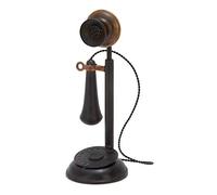 Deco 79 Métal Antique téléphone avec récepteur et Micro (Non Fonctionnement)