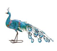 Deco 79 Paon en métal : 78,7 x 50,8 cm (l x H)