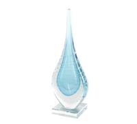 Deco 79 Sculpture, Bleu, 12,7 x 10,2 x 33 cm
