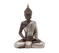 Deco 79 Statue de Bouddha thaï en méditation Peace Harmony, 20,3 cm H