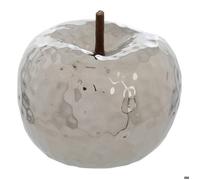 Atmosphera - Déco à Poser d extérieur Pomme Pamela céramique Argent h14cm