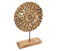 Atmosphera Créateur d'intérieur - Objet Déco en Bois "Lary" 34cm Beige G