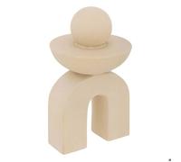 Déco à poser organique Wavy bliss céramique beige H18cm - Atmosphera createur d'interieur