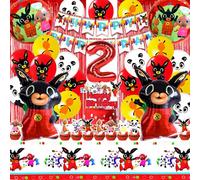 Deco Anniversaire Bunny, 2 Ans Ballon Anniversaire Bunny, Decoration Anniversaire Bunny, Bunny Ballon Helium 2, Nappe Bunny, Bunny Décoration De Gâteau, Anniversaire Enfant Ballon Bunny
