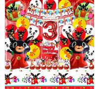Deco Anniversaire Bunny, 3 Ans Ballon Anniversaire Bunny, Decoration Anniversaire Bunny, Bunny Ballon Helium 3, Nappe Bunny, Bunny Décoration De Gâteau, Anniversaire Enfant Ballon Bunny
