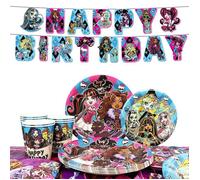 Deco Anniversaire Kit Décoration Monster High Vaisselle de Féte Monster High Ensemble De Vaisselle De Fète