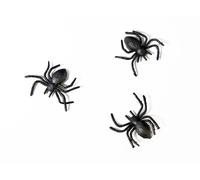 Déco araignée 3x3cm 10 pièces noir