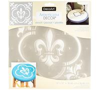 Deco Art Americana Décor Pochoir-Fleur De Lis Tuile