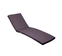 Deco Arts Coussin Bain de Soleil - Coussins Rectangulaires pour Chaise Longue - Coussin Déhoussable avec Traitement imperméable et Poignées de Transport - Certifié OEKO-TEX - 185x60x5 cm, Gris carbone
