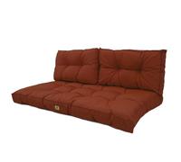 deco arts Coussins pour Salon de Jardin - Coussins extérieur - 120x60 cm - Coussin de Remplacement pour Fauteuil, Banc & Chaise d'extérieur - Imperméable, Confortable & capitonné - Terracta