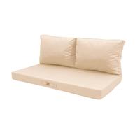 deco arts Coussins pour Salon de Jardin Déhoussable - Coussins extérieur - 100x50 cm - Coussin de Remplacement pour Fauteuil, Banc & Chaise d'extérieur - Imperméable & Confortable - Beige