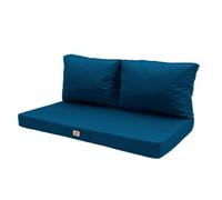 deco arts Coussins pour Salon de Jardin Déhoussable - Coussins extérieur - 120x60 cm - Coussin de Remplacement pour Fauteuil, Banc & Chaise d'extérieur - Imperméable & Confortable - Bleu pétrole