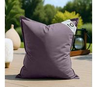 deco arts Housse pour Pouf Géant XL 120x80cm - Intérieur et Extérieur - Déhoussable - AntiUV - Gris Carbone
