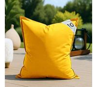 deco arts Housse pour Pouf Géant XL 120x80cm - Intérieur et Extérieur - Déhoussable - AntiUV - Jaune Miel
