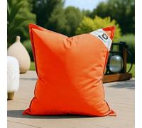 deco arts Housse pour Pouf Géant XL 120x80cm - Intérieur et Extérieur - Déhoussable - AntiUV - Orange