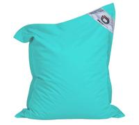 deco arts Housse pour Pouf Géant XL 180x140cm - Intérieur et Extérieur - Déhoussable - AntiUV - Bleu Caraïbes