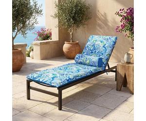 deco arts - Juego de cojín Para tumbona y sofá (195 x 60 x 5 cm, 45 x 18 cm), diseño de árabesque