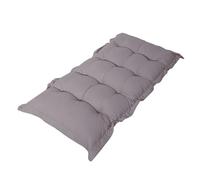 Déco Arts Matelas de Sol - Grand Coussin de Sol Capitonné Ultra Confort - Futon Coton pour Mur, Banc, Chaise Longue etc. - Utilisation Intérieur & Extérieur - 120x60cm, Épaisseur 10cm - Gris Galet