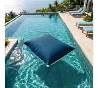 deco arts Pouf Extérieur Géant XXL 180x140cm Flottant Piscine - Pouf Jardin Imperméable Déhoussable - Garnissage 450L Billes Polystyrène - Bleu Pétrole