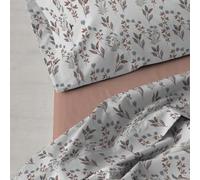 Deco_AX473024. Nest Parure de lit Laia couleur terre cuite, lit de 180 cm, 4 pièces
