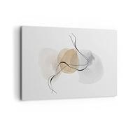 Deco Cadre Décoration Salon Abstrait Minimaliste Aquarelle Moderne Impression sur Toile 120x80cm Image Tableau Decoration Murale Chambre Horizontal Art Wall Tableaux Decoratifs Muraux AA120x80-4827