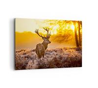 Deco Cadre Décoration Salon Automne paysage nature feuille Moderne Impression sur Toile 120x80cm Image Tableau Decoration Murale Chambre Horizontal Art Wall Tableaux Decoratifs Muraux AA120x80-2552