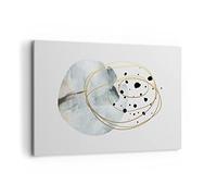 Deco Cadre Décoration Salon Moderne Abstraction Taches Moderne Impression sur Toile 120x80cm Image Tableau Decoration Murale Chambre Horizontal Art Wall Grand Tableaux Decoratifs Muraux AA120x80-4782