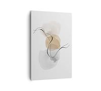 Deco Cadre Salon Abstrait Minimaliste Aquarelle Moderne Impression sur Toile 80x120cm Image Tableau Decoration Murale Chambre Cuisine Vertical Art Wall Grand Tableaux Decoratifs Muraux PA80x120-4827