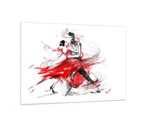 Deco Cadre Salon Danse action activité adulte Moderne Impression sur Verre 120x80cm Image Tableau en Verre Decoration Murale Chambre Horizontal Art Grand XXL Tableaux Decoratifs Muraux GAA120x80-3052