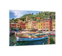 Deco Cadre Salon Père Noël Marguerite Ligure Moderne Impression sur Verre 120x80cm Image Tableau en Verre Decoration Murale Chambre Horizontal Art Grand XXL Tableaux Decoratifs Muraux GAA120x80-4232